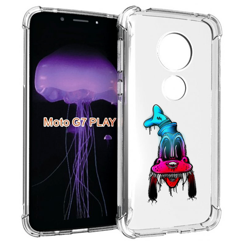 Чехол MyPads Гуффи для Motorola Moto G7 Play задняя-панель-накладка-бампер