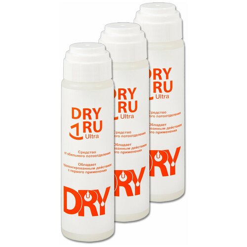 Антиперспирант DryRU Ultra, с пролонгированным действием, 50 мл, 3 шт.