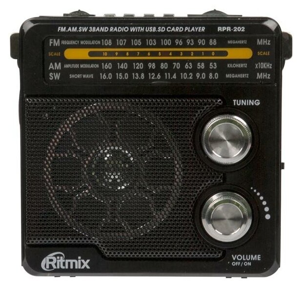 Радиоприемник Ritmix RPR-202 Black
