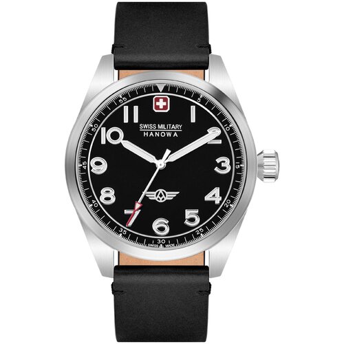 фото Наручные часы swiss military hanowa часы swiss military hanowa falcon smwga2100401, серебряный, черный