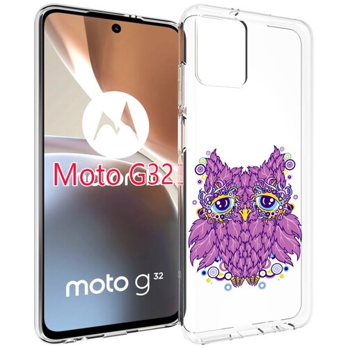Чехол MyPads Розовая сова для Motorola Moto G32 задняя-панель-накладка-бампер чехол mypads розовая сова для motorola moto g53 задняя панель накладка бампер