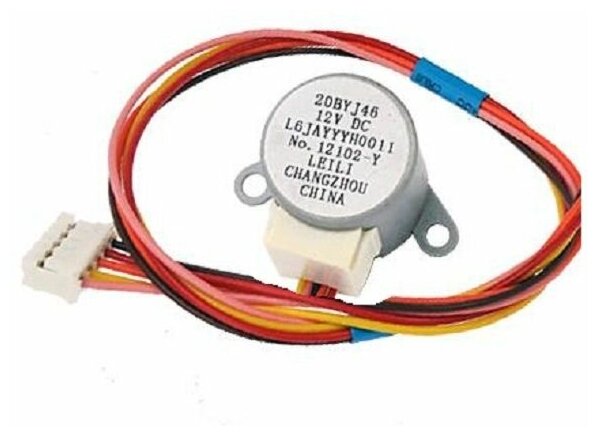 Panasonic CWA981091 (20BYJ46) Мотор привода управления наклона жалюзи кондиционера DC 12V - фотография № 1