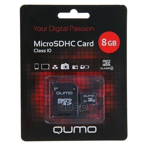 Карта Памяти , Secure Digital Micro 8gb, Sdhc, Class 10 Qumo 17608 QUMO17608 карта памяти qumo microsdhc 8gb class 10