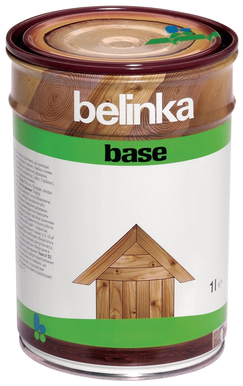 Грунтовочная основа-антисептик для защиты древесины "Belinka" BASE 1л.