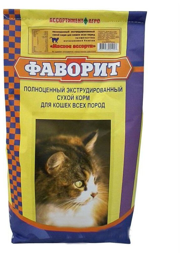 Фаворит сух.д/кошек Мясное ассорти 13кг - фотография № 10