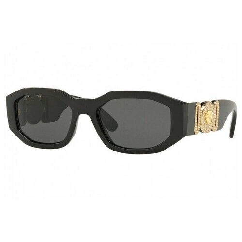 фото Солнцезащитные очки versace ve 4361 gb1/87, овальные, оправа: пластик, с защитой от уф, черный