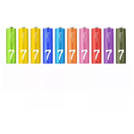 Батарейки алкалиновые Xiaomi AAA (Rainbow ZI7 LR03) (10шт) - изображение
