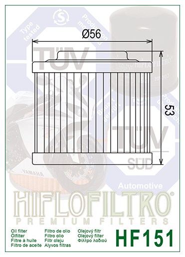 Фильтр Масляный HIFLOFILTRO HF151 - фотография № 2