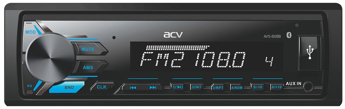 Магнитола ACV AVS-812BB Bluetooth