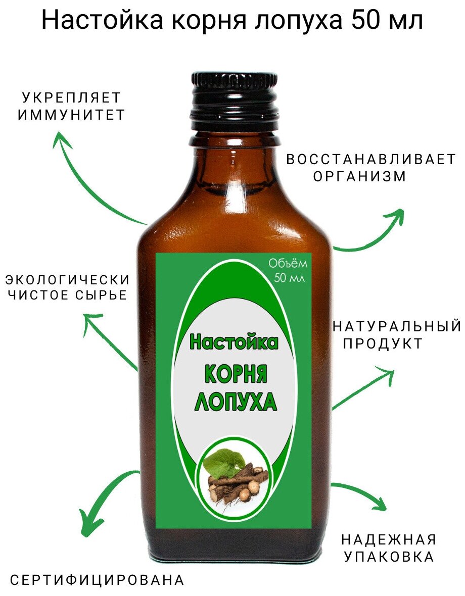 Долголетов/Настойка корня лопуха 50 мл