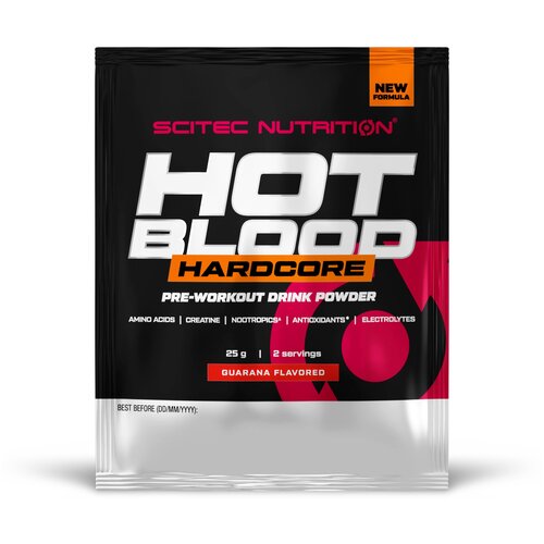 Предтренировочный комплекс Scitec Nutrition Hot Blood 3.0 (25 г) вкус Гуарана