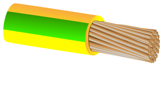 Провод ПуГВ 1х0,75 ГОСТ (100м), желто-зеленый TDM - фотография № 4