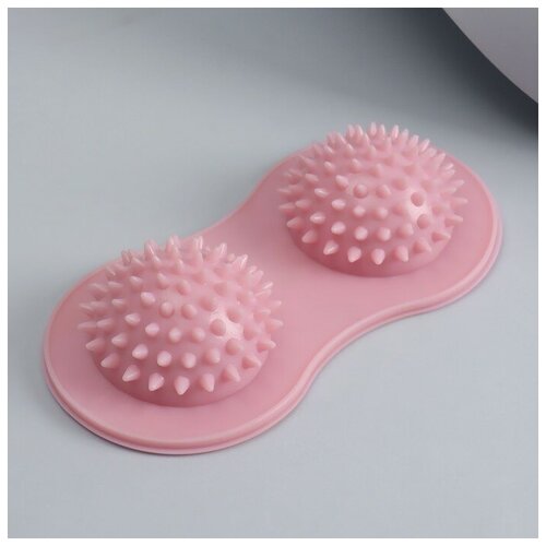 Массажёр для ног 175 88 см 2 шара с шипами цвет розовый 295₽