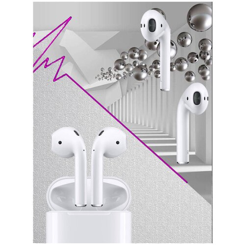 Беспроводные наушники BRIGHT SOUND с шумоподавлением Гарнитура Bluetooth Наушники вкладыши для iphone android Белый 105000₽