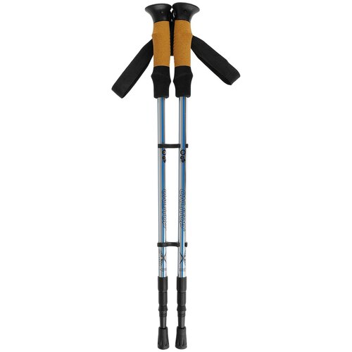 Палки для скандинавской ходьбы, телескопическая, 3 секции, до 135 см, (пара 2 шт), цвета микс