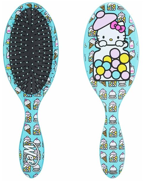 WET BRUSH ORIGINAL DETANGLER HELLO KITTY-BUBBLE GUM-BLUE Щетка для спутанных волос (Жвачка)