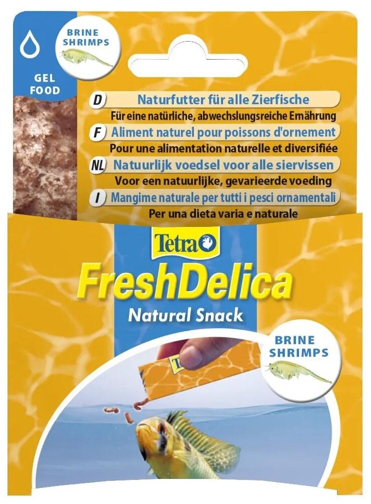 Корм для аквариумных рыб Tetra FreshDelica Brine Shrimps 48 г (желе креветки) - фотография № 9