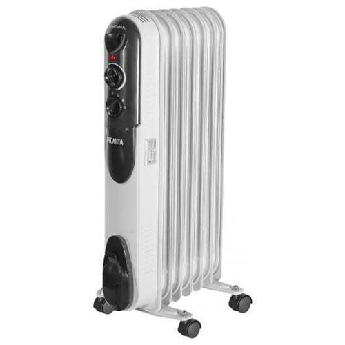 Масляный радиатор Ресанта ОМПТ-7Н 15 кв м 1500 Вт белый с черным 370 х 140 х 650 мм 319000₽