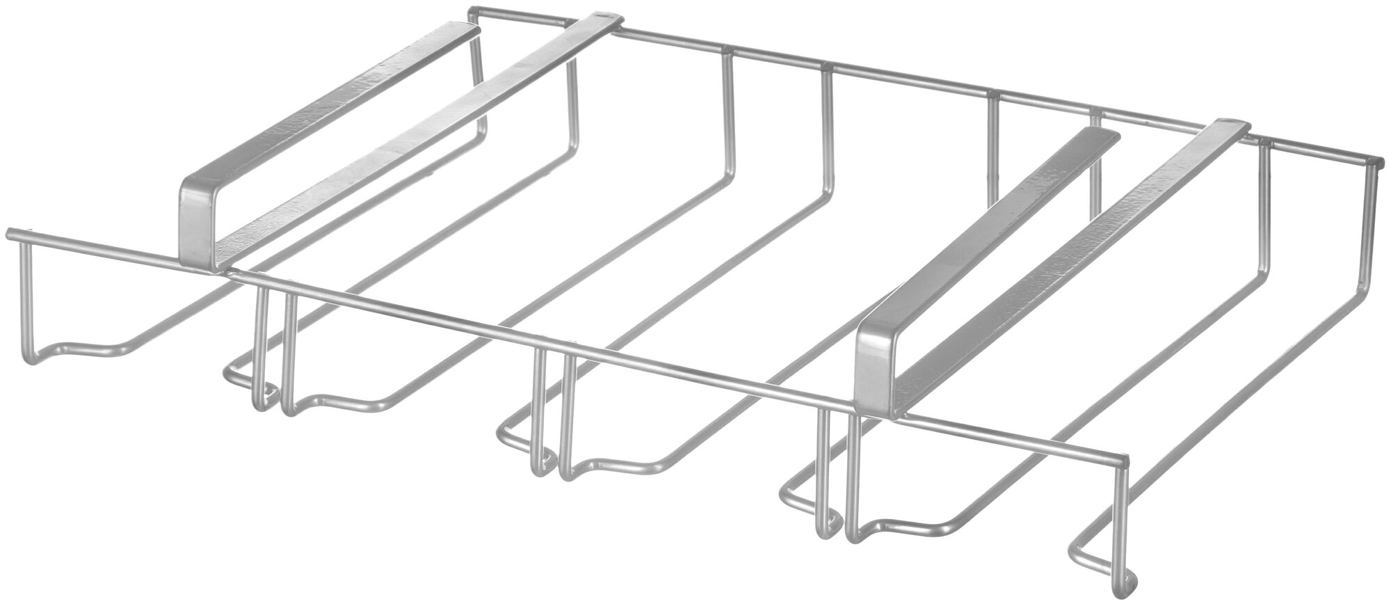 Держатель для бокалов подвесной 35,5х25,5х7,5 см "Серебристый"