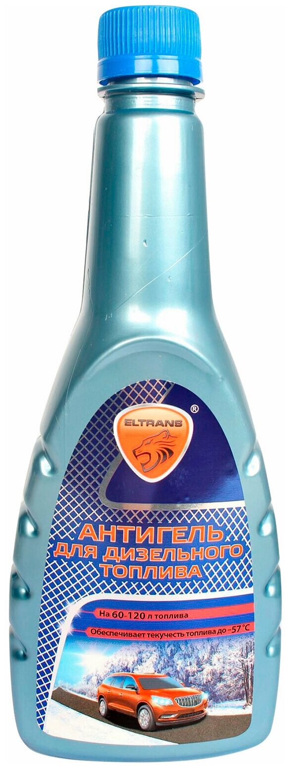 фото Антигель для дизельного топлива "Eltrans", суперконцентрат на 60-120 л, 340 мл