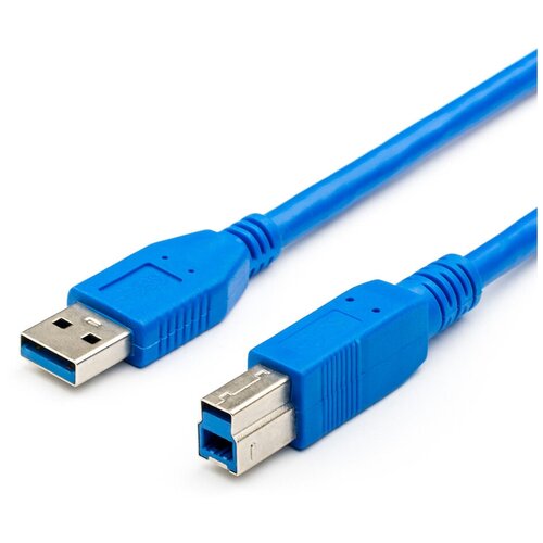 Аксессуар ATcom USB 3.0 AM - BM 3m Blue АТ12824 аксессуар atcom hdmi a d micro 3m ат15269