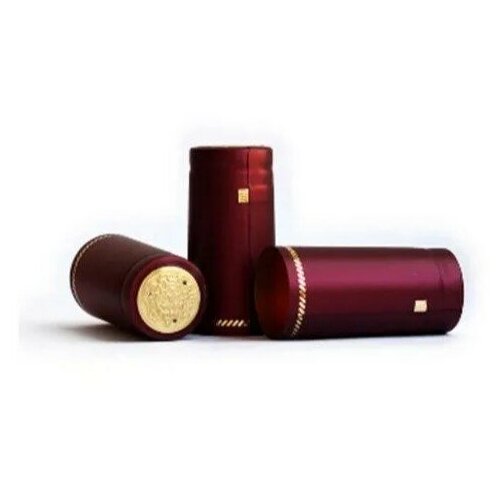 Термоусадочный колпачок для винных бутылок бордовый 31х60 (50 шт)