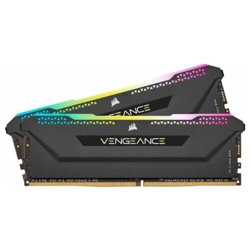 Оперативная память Corsair Vengeance RGB Pro SL Black Heatspreader DDR4 Dimm CMH32GX4M2E3200C16 3200MHz 32GB 2x16GB, Unbuffered, 16-20-20-38, 1.35V