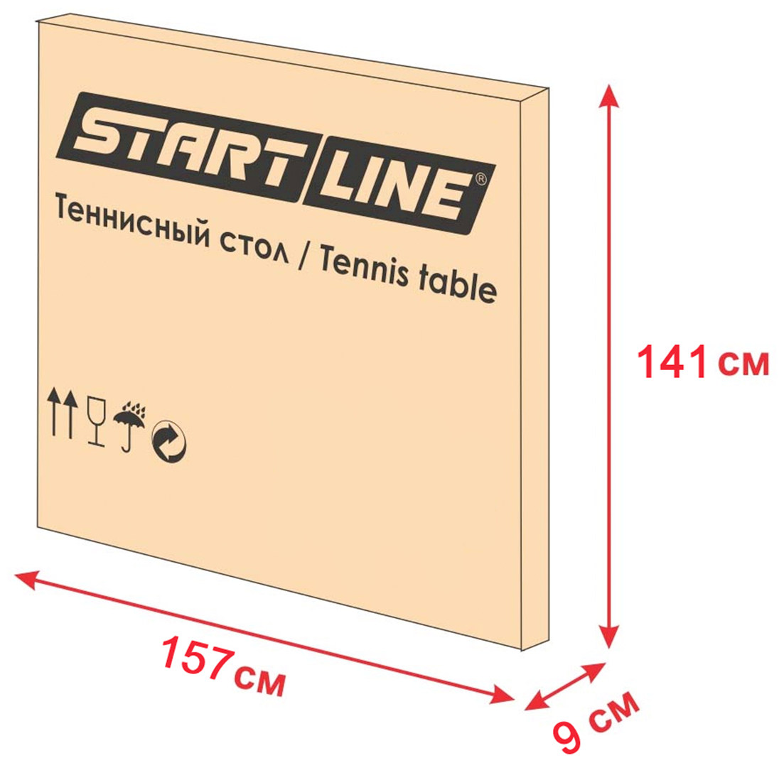 Стол теннисный Start Line StartLine Olympic, зелёный, с сеткой