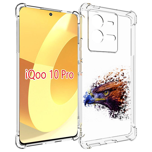 Чехол MyPads красочный орел для Vivo iQOO 10 Pro задняя-панель-накладка-бампер чехол mypads красочный орел для vivo x90 задняя панель накладка бампер