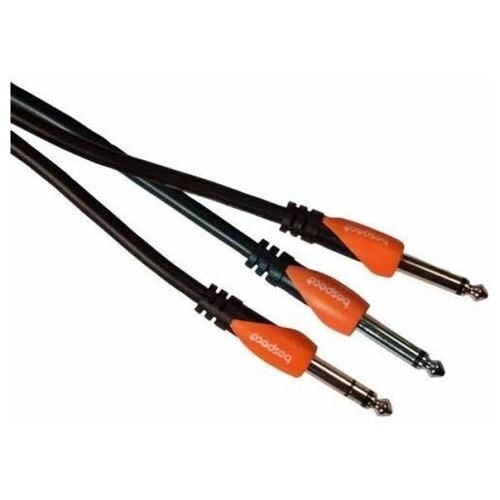 Кабель Bespeco Silos SLYS2J180 кабель аудио 1xjack 2xjack bespeco slys2j180 1 8m