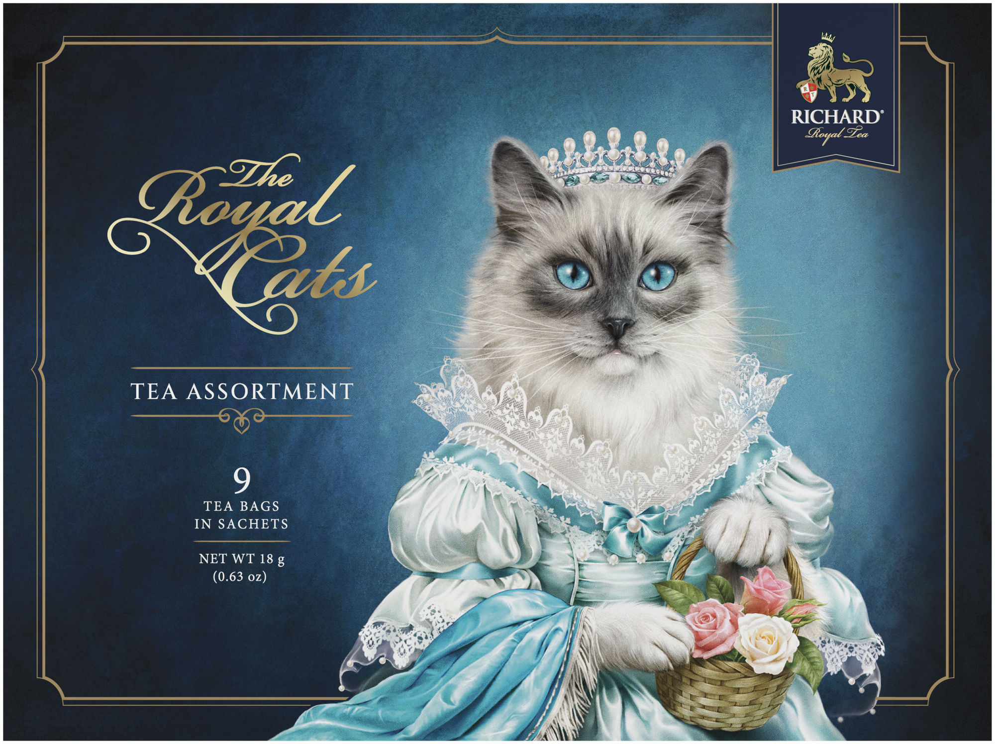 Чай RICHARD "The Royal Cats. Ragdoll" ассорти черного чая в сашетах, 18 г - фотография № 2