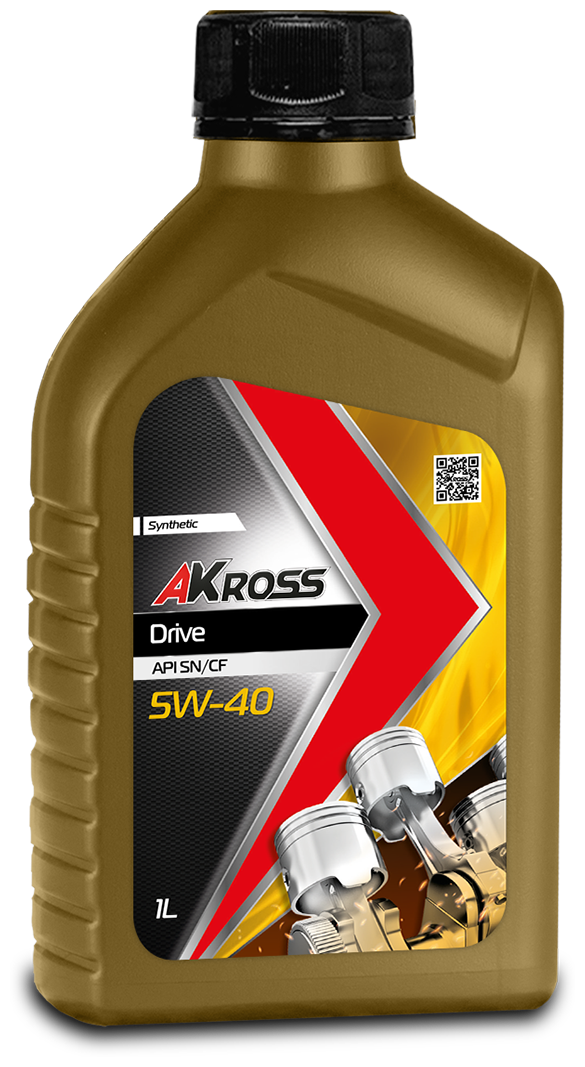 Моторное масло AKross DRIVE 5w40 Синтетическое 1 л