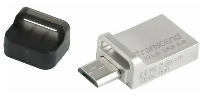 USB Flash накопитель 32Gb Transcend JetFlash 880 Silver (TS32GJF880S)