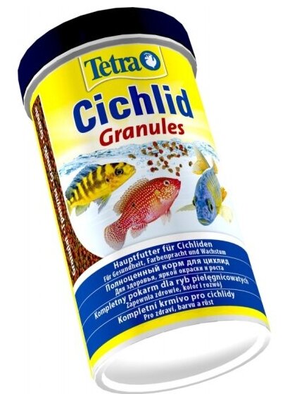 Корм для аквариумных рыб Tetra Cichlid Granules 500 мл (гранулы) - фотография № 8