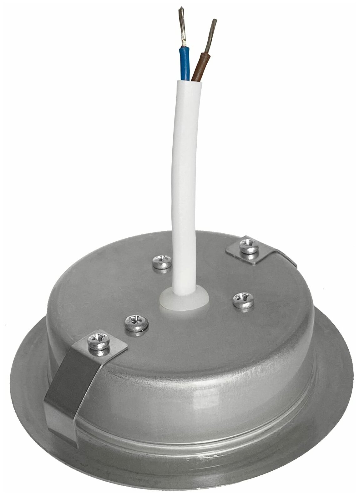 Светильник точечный светодиодный встраиваемый СК50-4М под отверстие 60 мм 1.5 м² белый свет цвет никель - фотография № 4