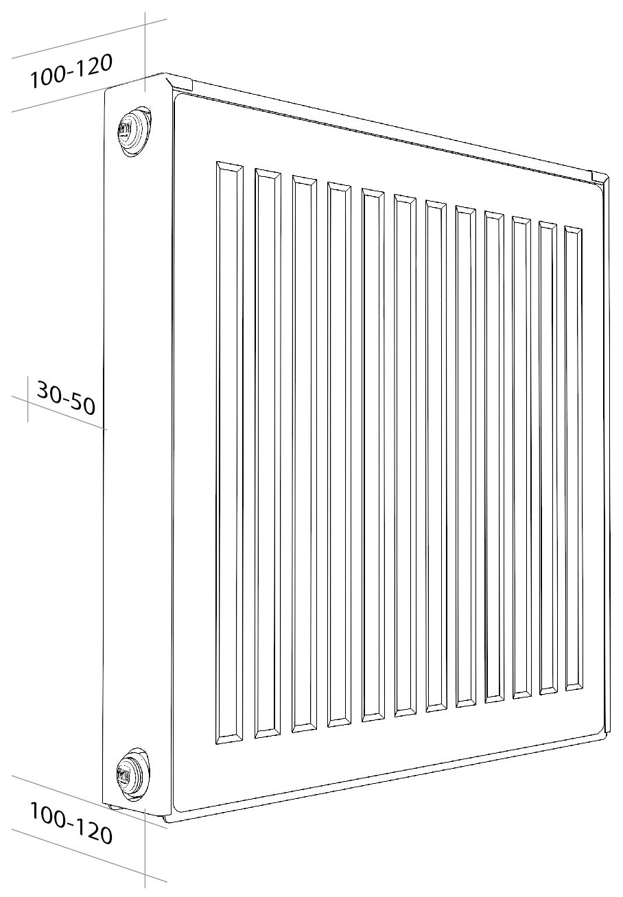 Радиатор панельный Royal Thermo COMPACT C21-500-900 RAL9016 - фотография № 2