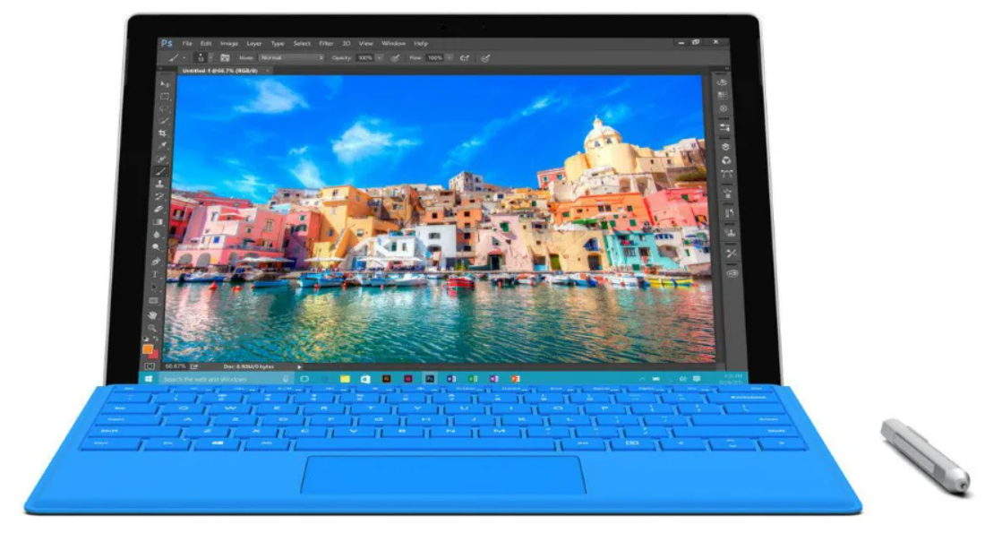 12.5" Ноутбук Microsoft Surface Pro 4 TOUCH (2736x1824, Intel Core i5-6300U, RAM 8ГБ, SSD 256ГБ, Intel HD Graphics 520, Win 10Pro)