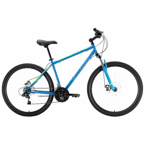 Велосипед горный Stark'22 Outpost 27.1 D Steel сине-зеленый рама M (18), колеса 27,5, 21 скорость, 2022 год