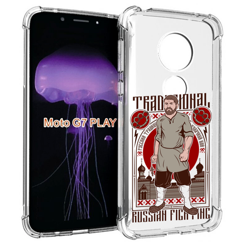 Чехол MyPads Традициональный мужчина для Motorola Moto G7 Play задняя-панель-накладка-бампер