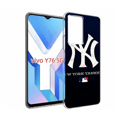 Чехол MyPads нью ойрк янкис бейсбол для Vivo Y76 5G задняя-панель-накладка-бампер