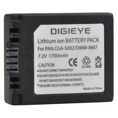 Аккумулятор DIGIeye S002 для Panasonic аккумулятор li ion для электробритв panasonic wes8163l2504
