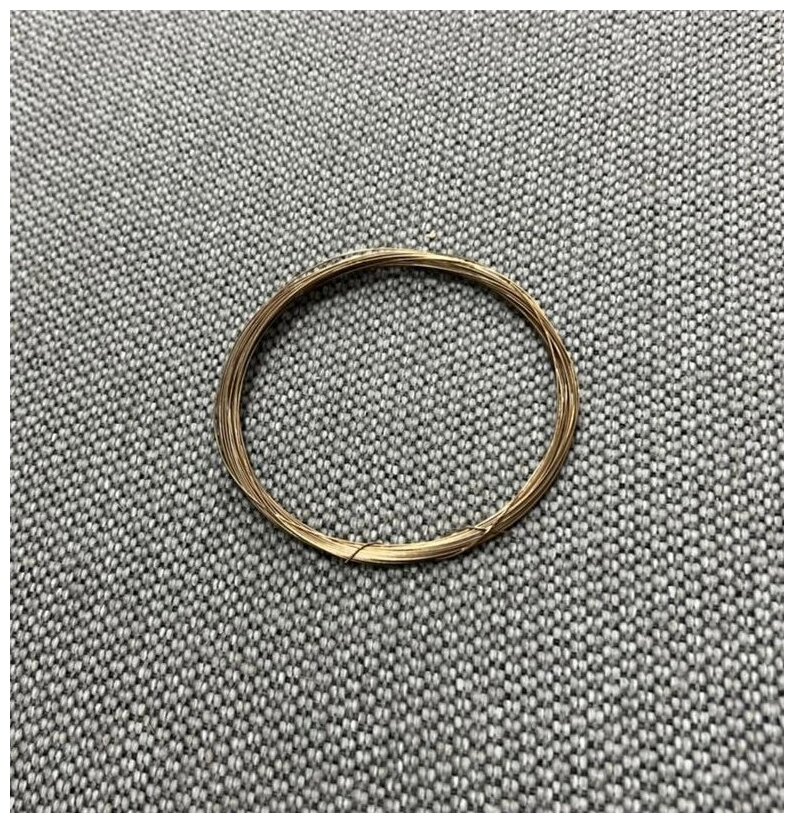 фото Проволока бронзовая БрБ2т диаметр 0.6мм (0,6мм) в мотке 1м.