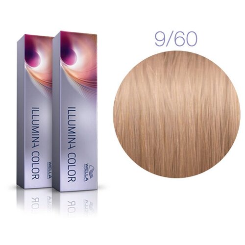 Wella Professionals Illumina Color стойкая крем-краска для волос, 9/60 очень светлый блонд фиолетовый натуральный