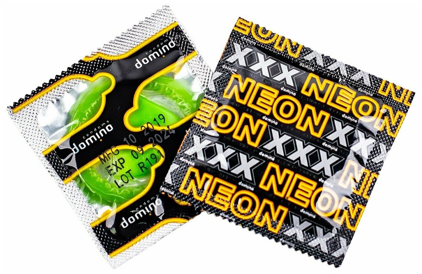 Презервативы Luxe Domino Neon светящиеся 3 шт - фотография № 3