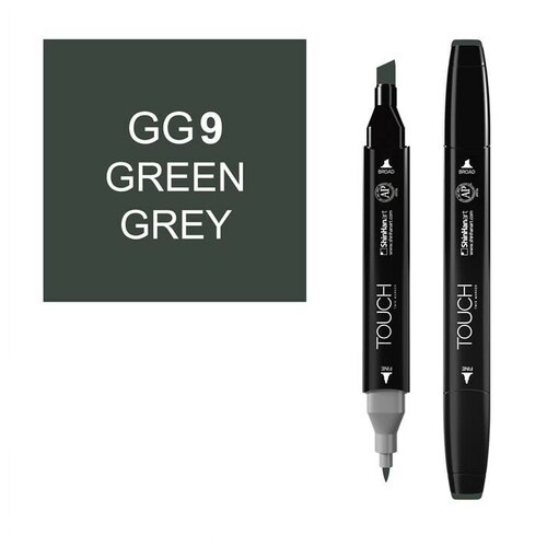 Маркер Touch Twin GG9 серо-зеленый shinhan art маркер touch twin brush 1 шт