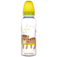 Бутылочка для кормления Canpol Babies PP с узким горлышком 250 мл, 12+ AFRICA, цвет: желтый