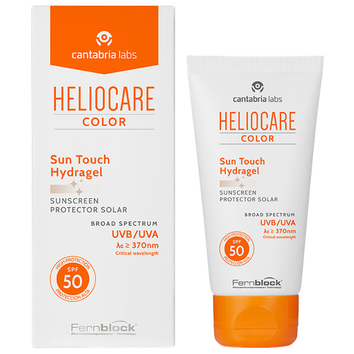 Heliocare Color Sun Touch Hydragel SPF 50 - Гидрогель с УФ защитой SPF 50 Увлажняющий 50 мл