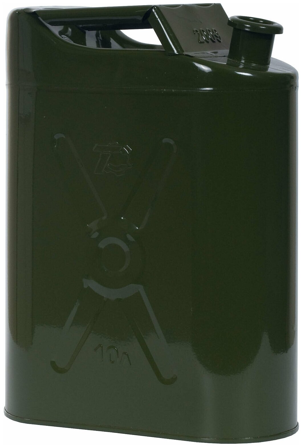 фото Канистра металлическая 10 л винтовая крышка Техмаш 10492