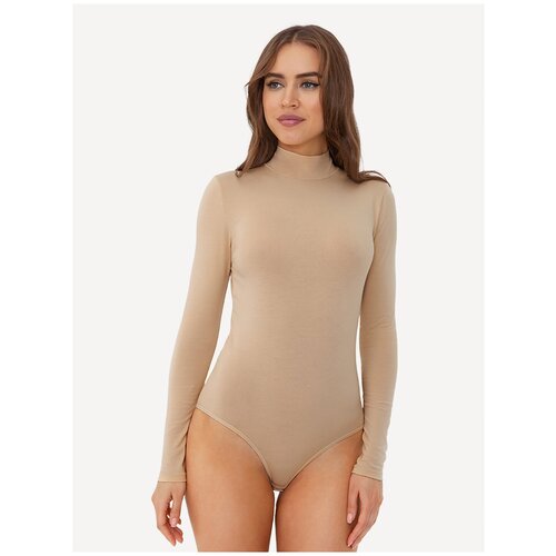 Боди гольф водолазка с длинным рукавом из хлопка Alla Buone 8030AB-черный-44 1294₽