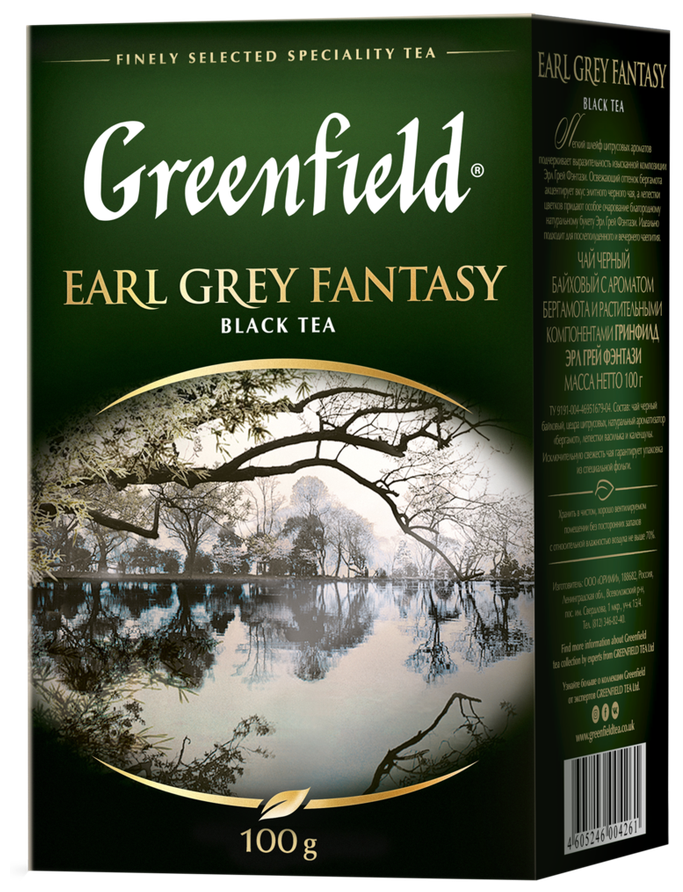 Чай черный листовой Greenfield Earl Grey Fantasy, 100 г - фотография № 14